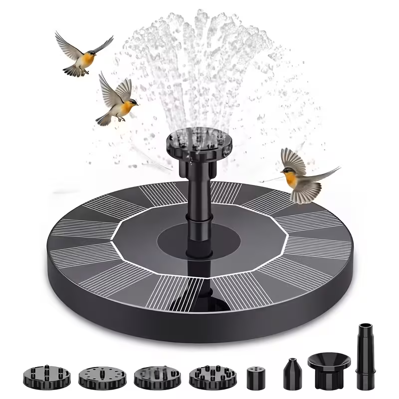 Smart Garden Ornaments - مضخة نافورة شمسية صغيرة عالية الجودة،