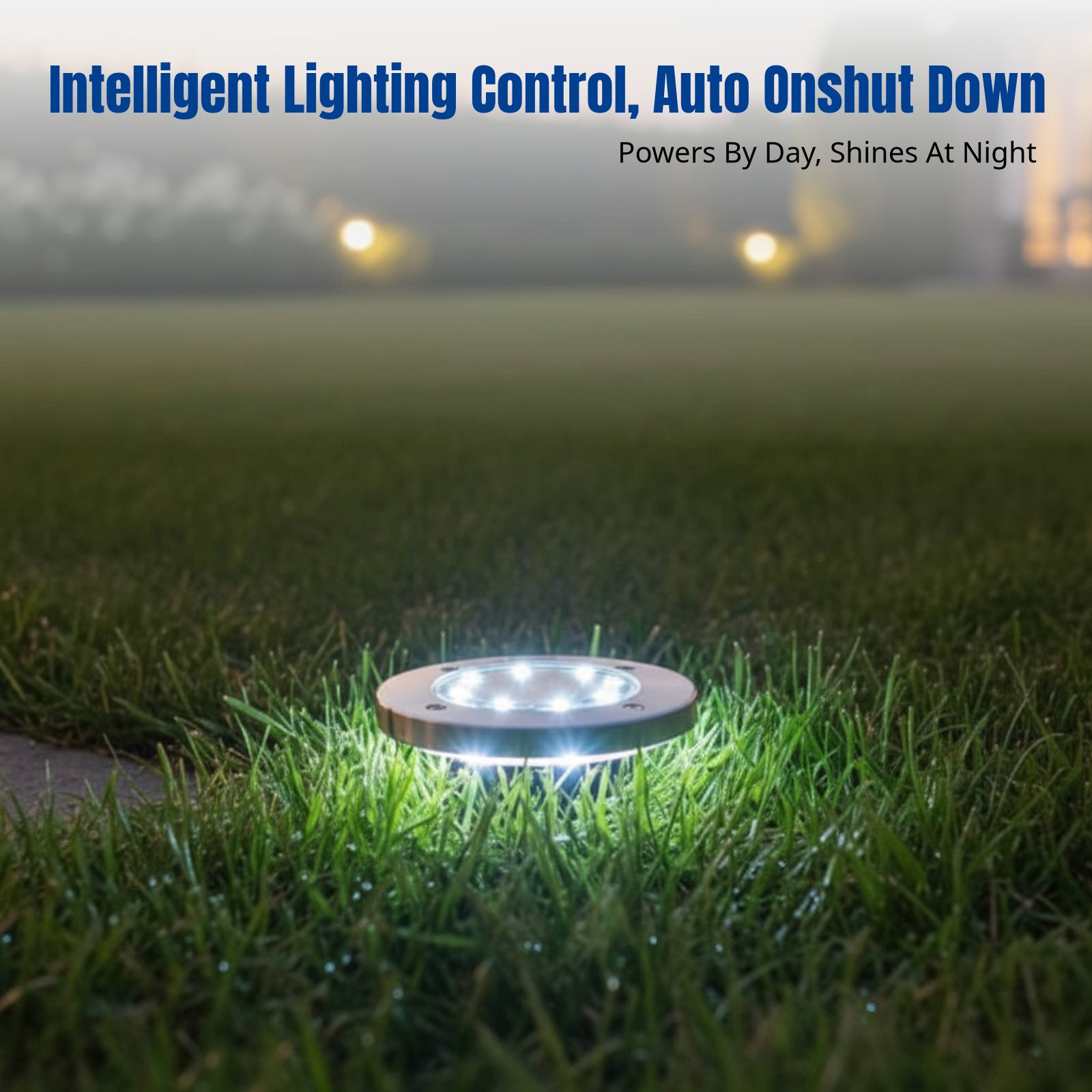 Smart Garden Solar Lights - إضاءة أرضية تعمل بالطاقة الشمسية، مصباح