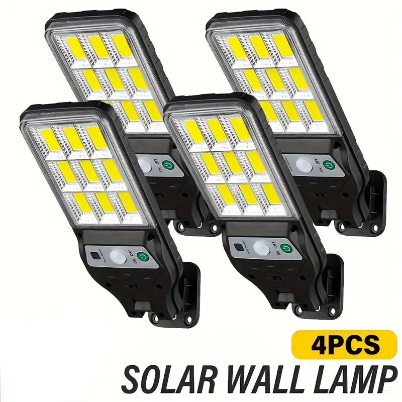 Smart Garden Solar Lights - 4 قطعة مصباح جداري يعمل بالطاقة