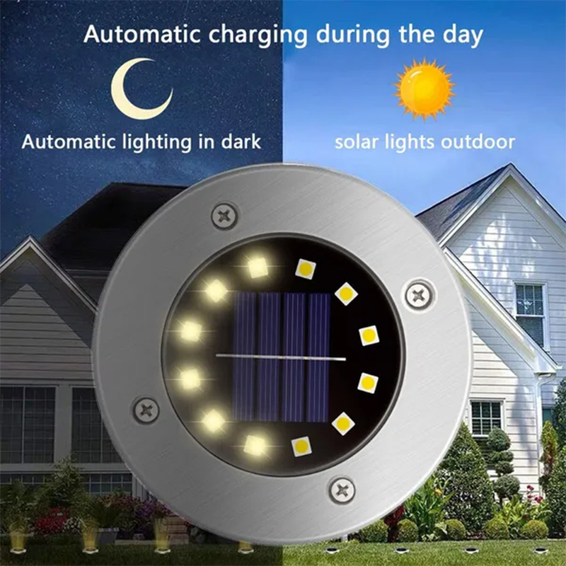 أضواء أرضية تعمل بالطاقة الشمس - مراجعة Smart Garden Solar Lights وسعره