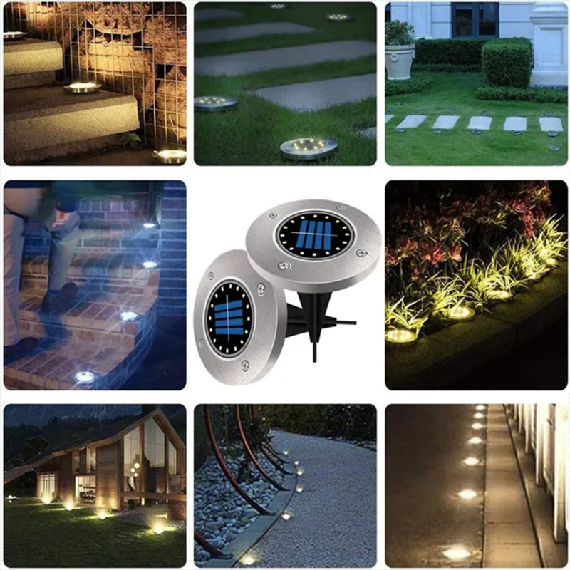 أضواء أرضية تعمل بالطاقة الشمس - مراجعة Smart Garden Solar Lights وسعره