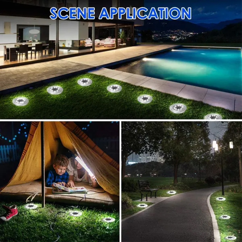 أضواء أرضية تعمل بالطاقة الشمس - مراجعة Smart Garden Solar Lights وسعره