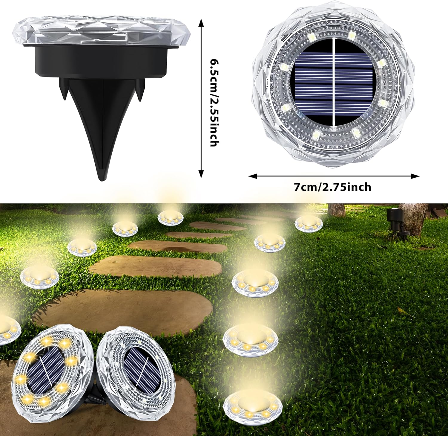 4/8 قطع أضواء شمسية تحت الأرض  - مراجعة Smart Garden Solar Lights وسعره