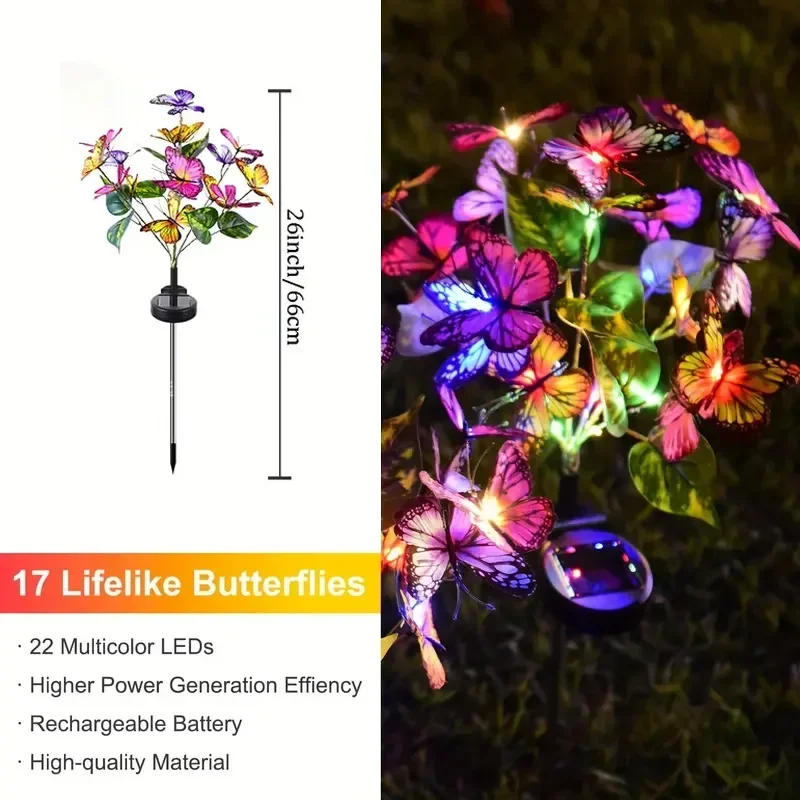 أضواء حديقة الفراشة LED بالطاق - مراجعة Smart Garden Ornaments وسعره