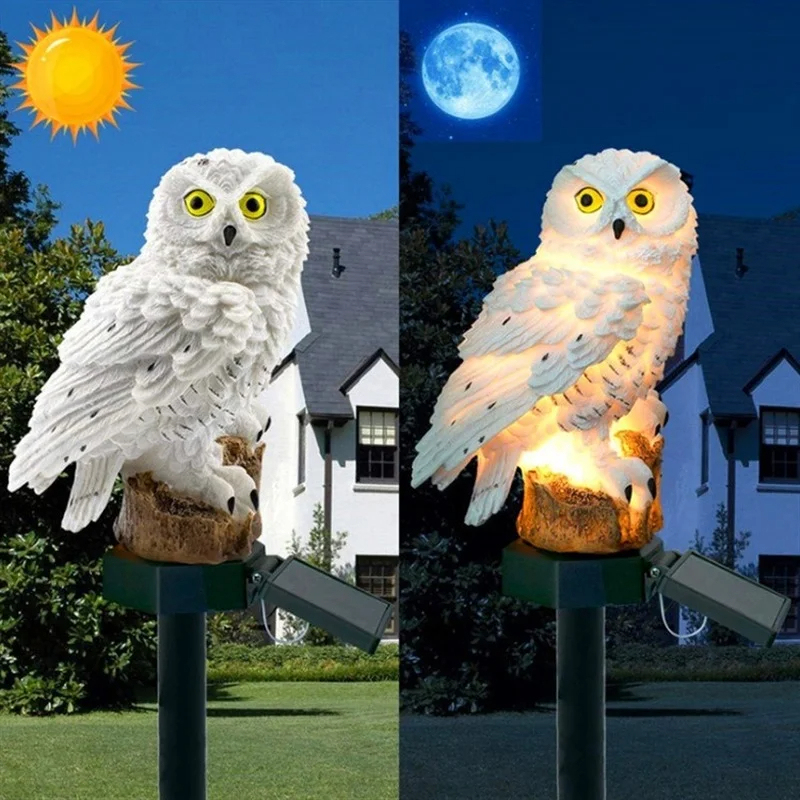 تمثال بومة يعمل بالطاقة الشمسي - مراجعة Smart Garden Ornaments وسعره